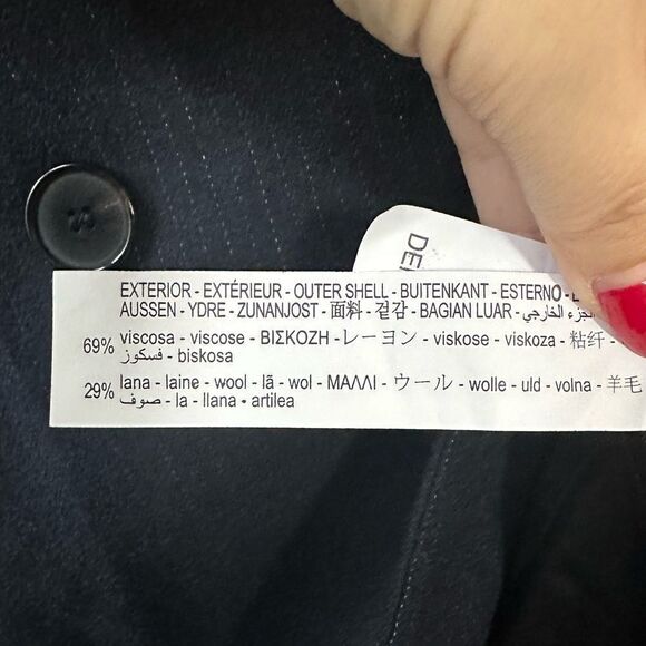 Zara Limited Edition Wool Blend Striped Blazer - Picture 7 of 12